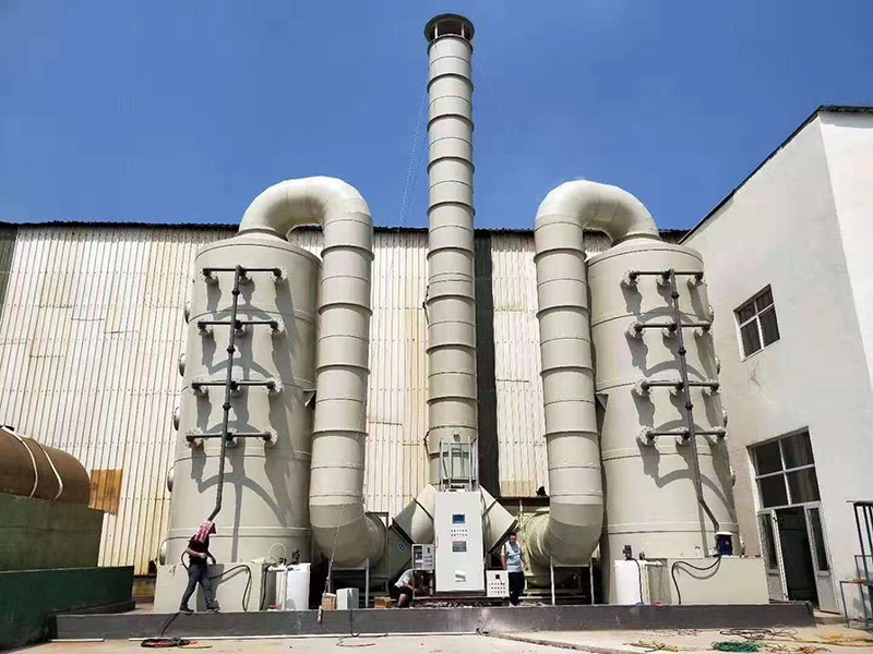 蘇州某公司有機廢氣處理設備施工現(xiàn)場 蘇州某公司有機廢氣處理設備施工現(xiàn)場