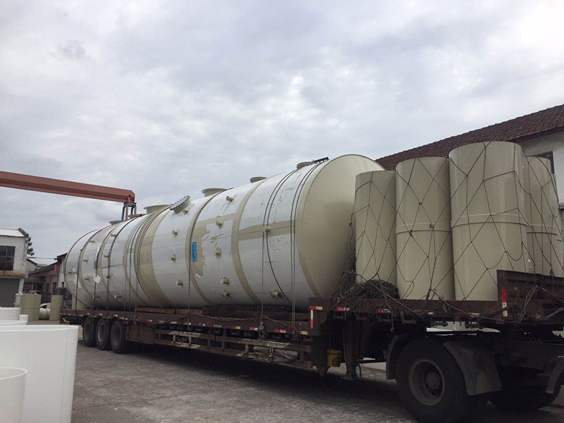 發(fā)往江蘇揚州PP廢氣凈化塔出貨中 發(fā)往江蘇揚州PP廢氣凈化塔出貨中